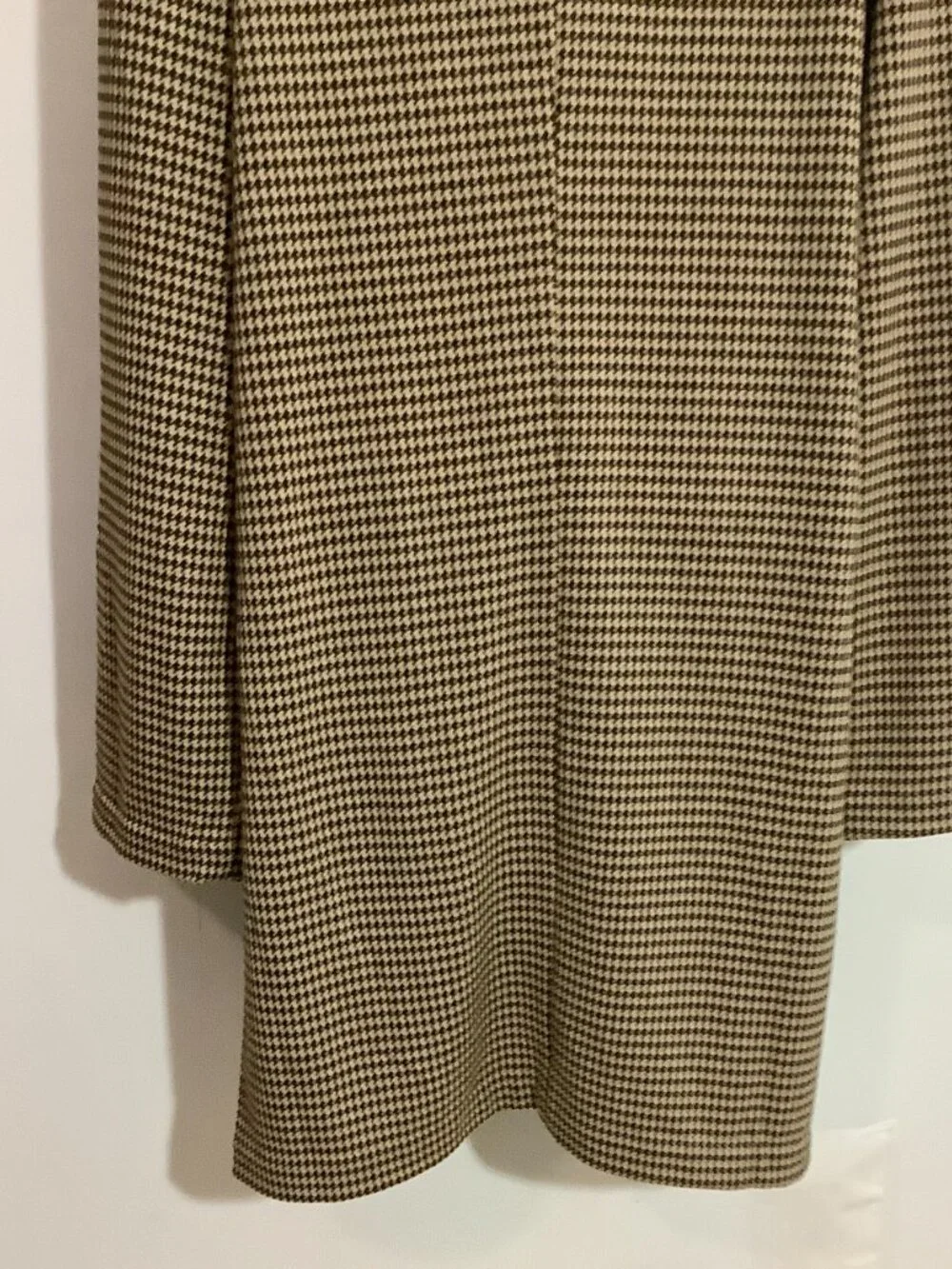 Tailored Fit Trench Style Coat Brown Check Med. Philosophy Chic Professional NWT